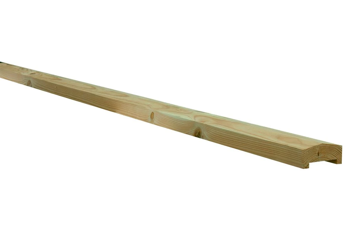 Douglas Afdeklat Piramide 4.2 x 8.5 cm (42 x 85 mm) Groen Geïmpregneerd - Lengte 180 cm - Afbeelding 2